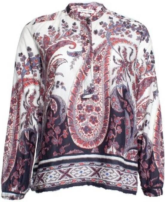 Isabel Marant Pre-owned blouse met paisley print Wit Dames
