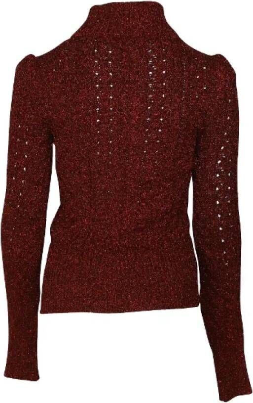 Isabel Marant Pre-owned Bourgondische Synthetische Kabeltrui Rood Dames