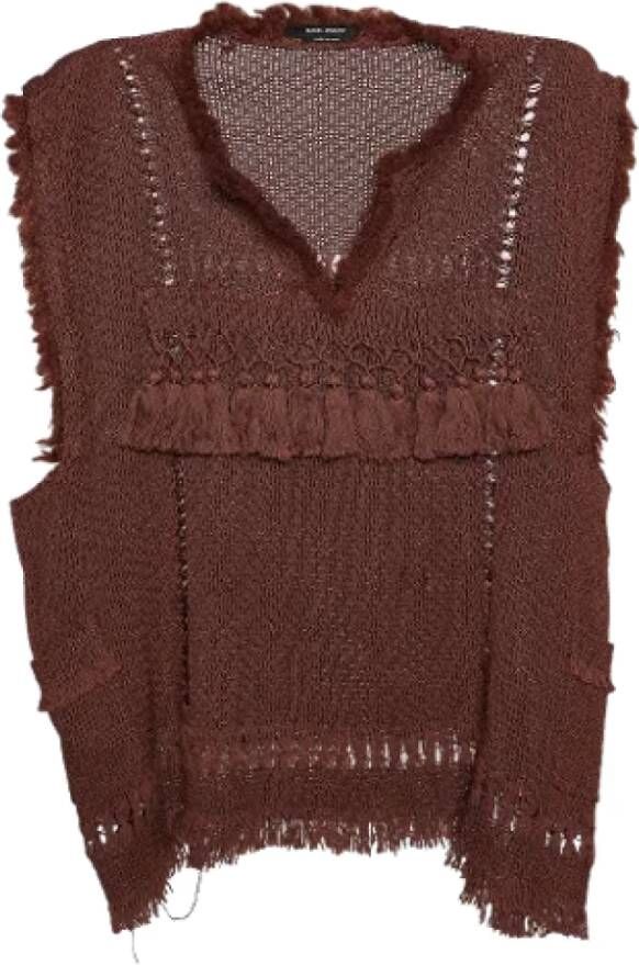 Isabel Marant Pre-owned Bruine Katoenen Designer Top Bruin Dames
