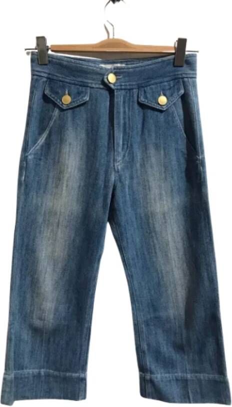 Isabel Marant Pre-owned Cotton jeans Blauw Dames