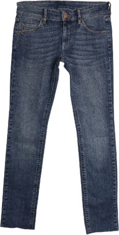 Isabel Marant Pre-owned Cotton jeans Blauw Dames