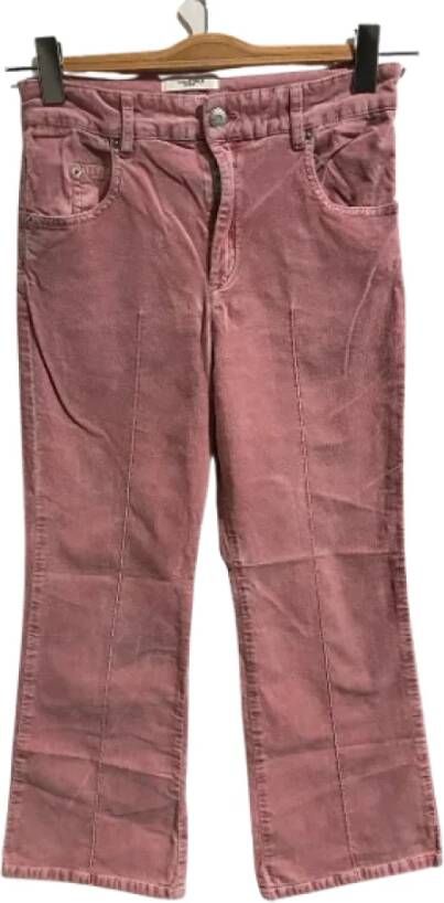 Isabel Marant Pre-owned Cotton jeans Roze Dames