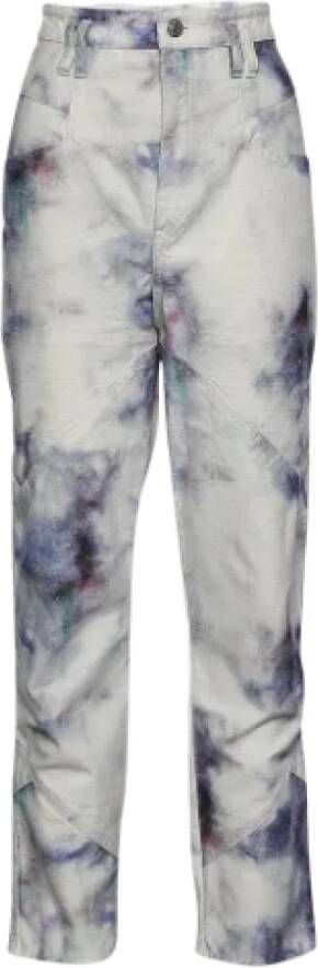 Isabel Marant Pre-owned Eloisa Tie Dye High Rise Jeans White Dames
