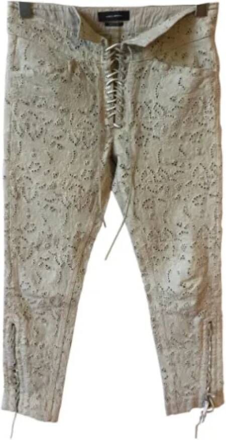 Isabel Marant Pre-owned Fabric bottoms Beige Dames