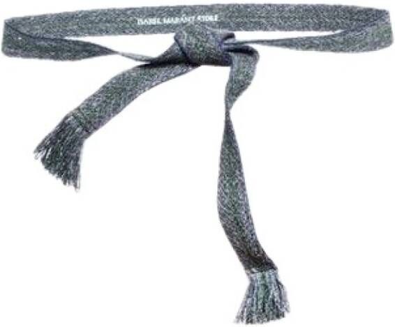 Isabel Marant Pre-owned Geborduurde canvas riem Blauw Dames
