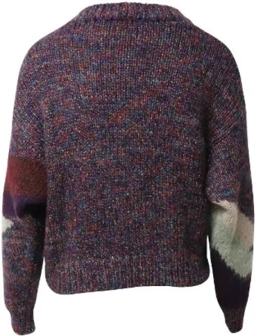 Isabel Marant Pre-owned Intarsia Cadelia Sweater Tweedehands Multicolor Wol Meerkleurig Dames
