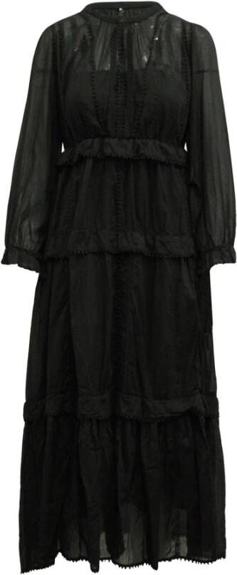 Isabel Marant Pre-owned Isabel Marant Etoile Aboni geborduurde jurk in zwart katoen Zwart Dames