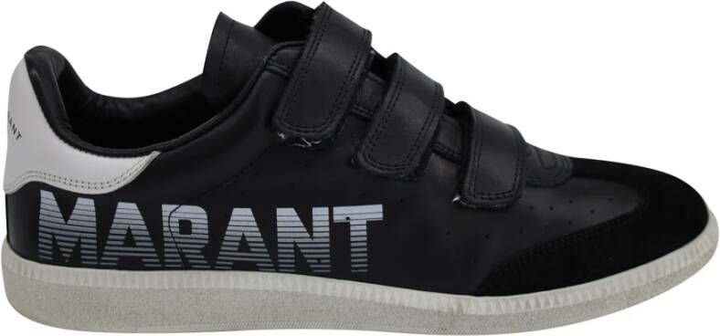 Isabel Marant Pre-owned Isabel Marant klittenband sneakers in zwart leer Zwart Heren