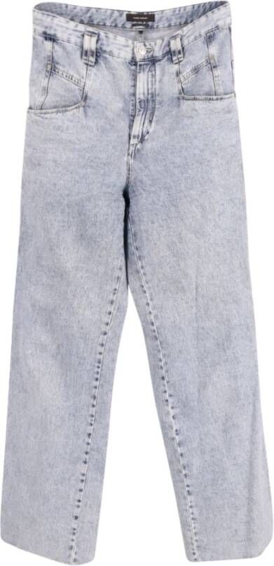 Isabel Marant Pre-owned Isabel Marant Lemony High-Rise Flared Jeans in Light Blue Cotton Blauw Dames