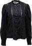 Isabel Marant Pre-owned Katoenen knoopsluiting blouse Zwart Dames - Thumbnail 1