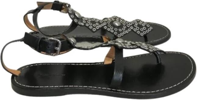 Isabel Marant Pre-owned Leather sandals Zwart Dames