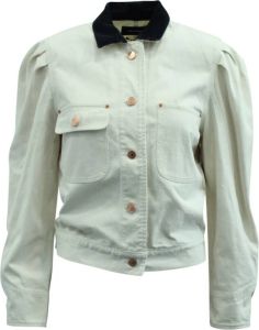 Isabel Marant Pre-owned Lolana Puffed Sleeve Jacket Wit Dames