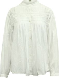 Isabel Marant Pre-owned Plalia Shirt in White Cotton Wit Dames