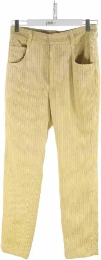 Isabel Marant Pre-owned Polyester bottoms Yellow Dames