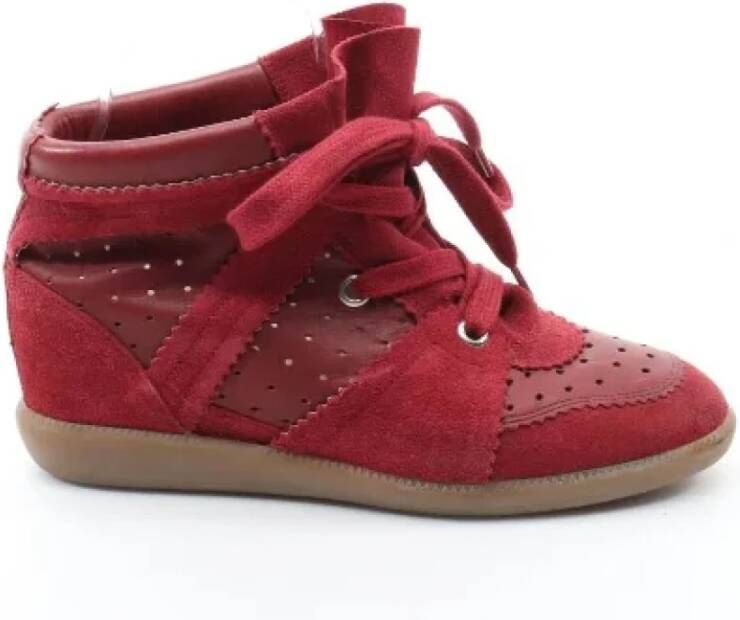 Isabel Marant Pre-owned Leather Rood Dames