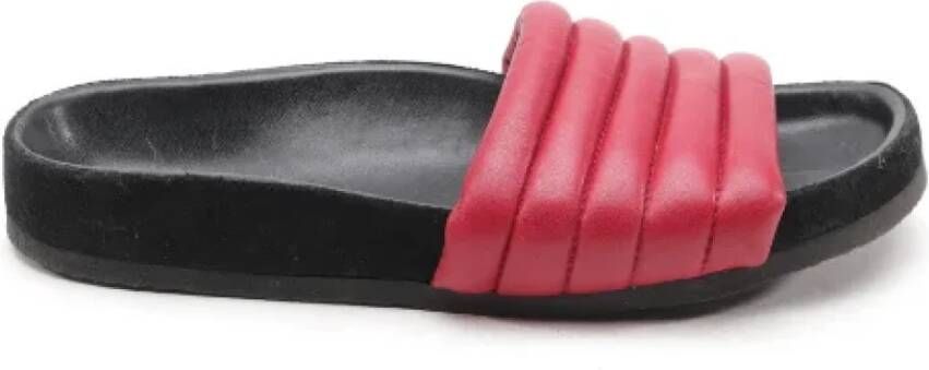 Isabel Marant Pre-owned Leather sandals Rood Dames
