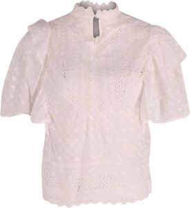 Isabel Marant Pre-owned Pre-owned Tizaina Broderie Anglaise Blouse in Cotton Roze Dames