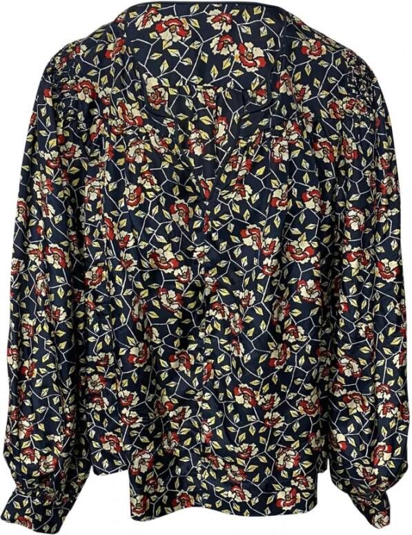 Isabel Marant Pre-owned Ryton flroal blouse in zijde Groen Dames
