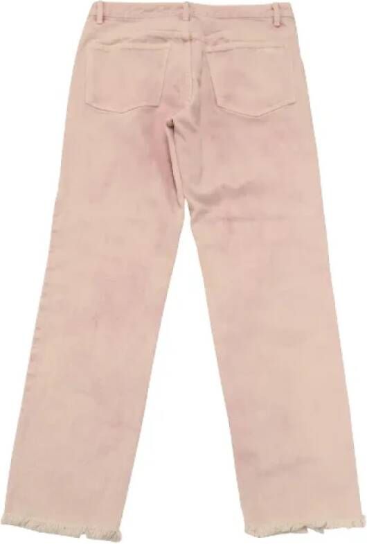 Isabel Marant Pre-owned Vintage Style Acid Wash Jeans Roze Dames
