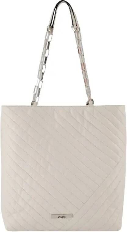 Isabel Marant Pre-owned Witte Leren Gewatteerde Tote White Dames