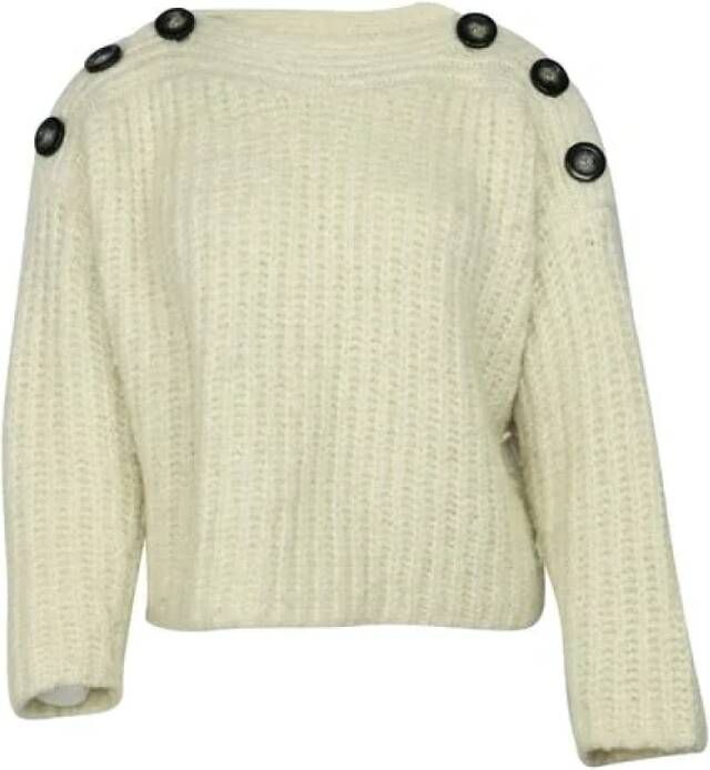 Isabel Marant Pre-owned Wollen Knopensweater White Dames