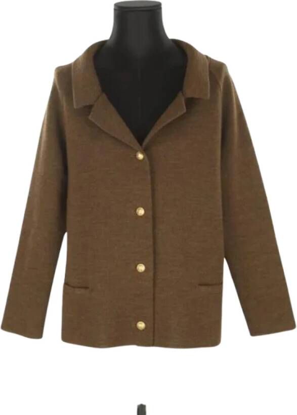 Isabel Marant Pre-owned Wool outerwear Bruin Dames