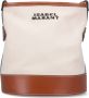 Isabel marant Schoudertas van katoenen canvas met leren accenten Beige Dames - Thumbnail 1