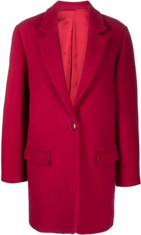 Isabel marant Single-Breasted Coats Rood Dames