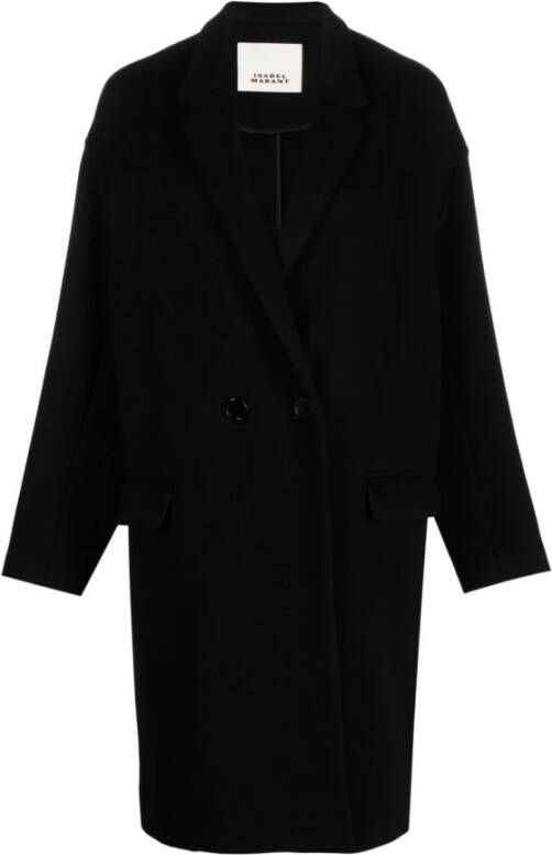 Isabel marant Single-Breasted Coats Zwart Dames