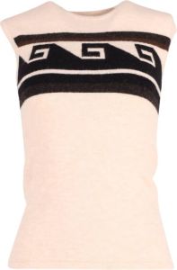 Isabel marant Sleeveless Knitted Top in Ivory Wool Beige Dames