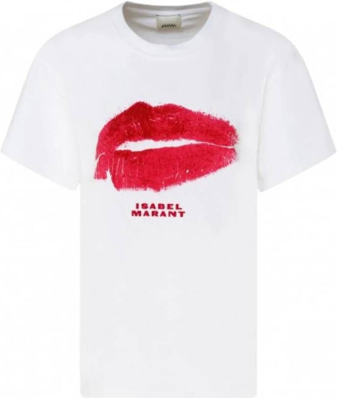 Isabel marant Stijlvolle T-Shirt voor Mannen en Vrouwen White Dames