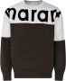 Isabel marant Howley Crewneck Sweatshirt van fleece-back katoenen jersey Green Heren - Thumbnail 1