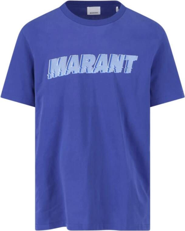 Isabel marant Honore T-shirt Blauw Heren