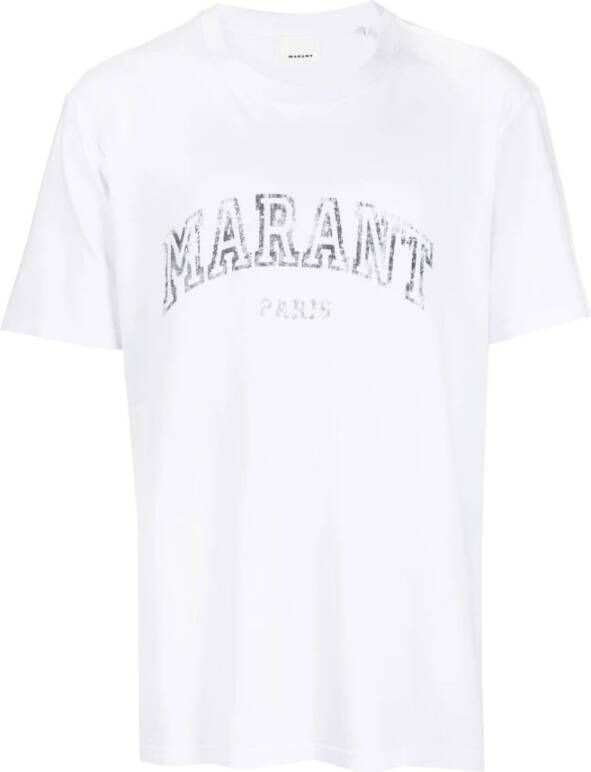 Isabel marant Heren Honore Ts0052Ha A1N61H T-Shirt White Heren