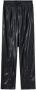 Isabel Marant Étoile Zwarte imitatieleren broek met zijzakken en trekkoord in de taille Black Dames - Thumbnail 3