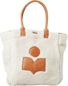 Isabel marant Yenky Shearling Tote Bag Wit Dames