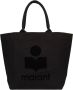 Isabel marant Zwarte Katoenen Tote Tas met Magnetische Sluiting Black Dames - Thumbnail 1