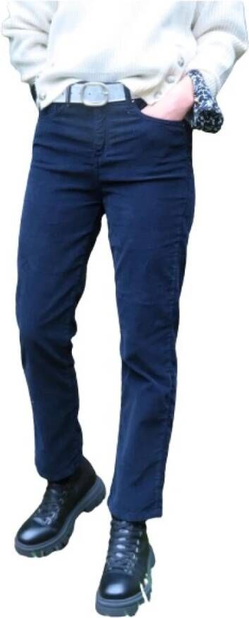 Islow Hoge taille rechte wijde pasvorm jeans Blue Dames