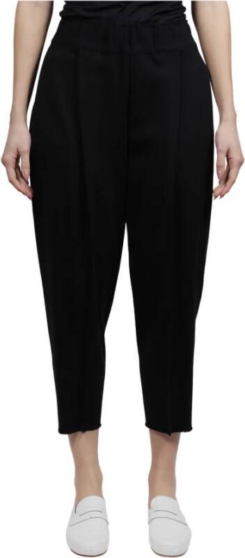 Issey Miyake Cropped Trousers Zwart Dames