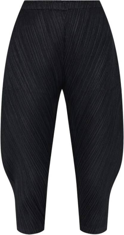 Issey Miyake Geplooide broek Zwart Dames