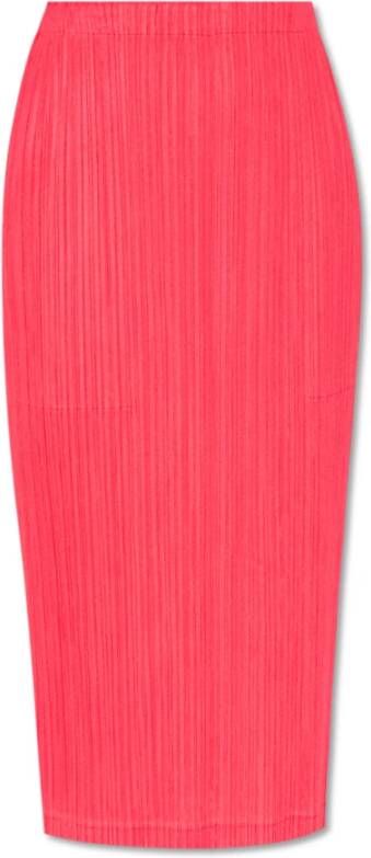 Issey Miyake Geplooide rok Roze Dames