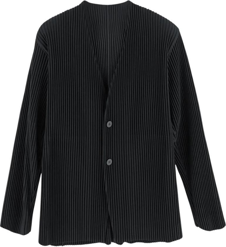 Issey Miyake Herenjas Stijlvolle Kleding Black Heren