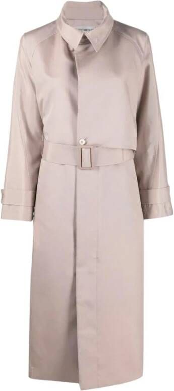 Issey Miyake Jas met riem Beige Dames