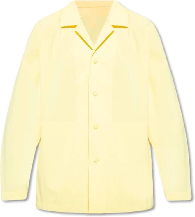 Issey Miyake Shirt met zakken Yellow Heren