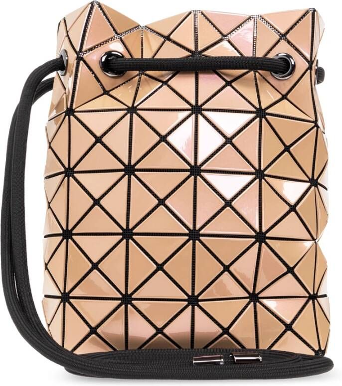 Issey Miyake Shoulder bag with geometrical pattern Bruin Dames