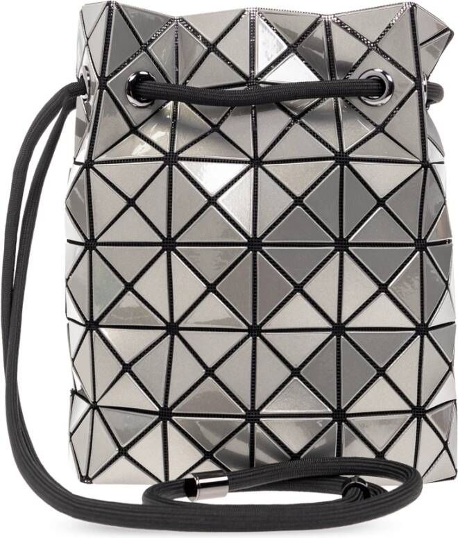 Issey Miyake Shoulder bag with geometrical pattern Grijs Dames