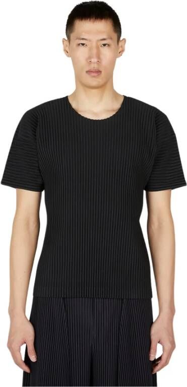 Issey Miyake T-Shirts Zwart Heren