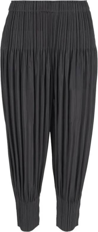 Issey Miyake Tapered Trousers Grijs Dames