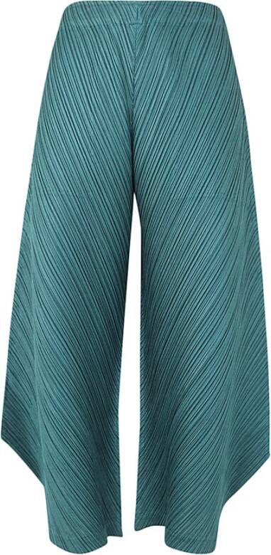 Issey Miyake Wide Trousers Groen Dames
