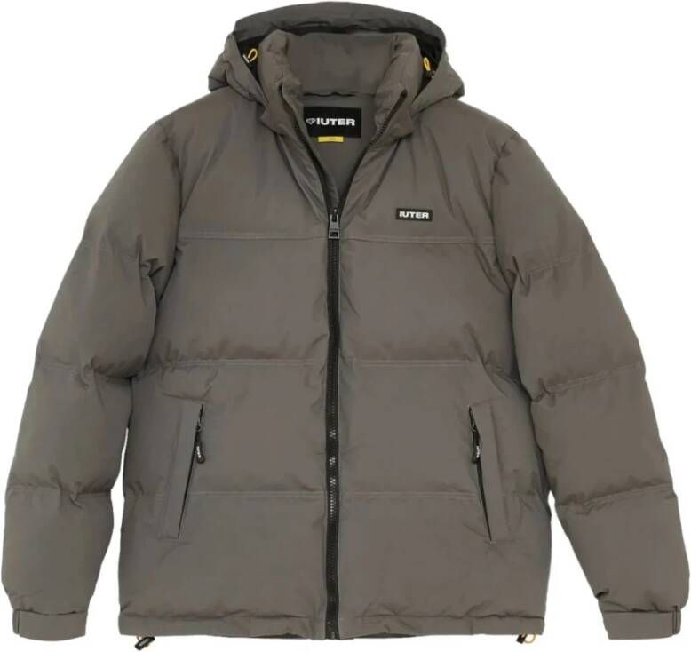 Iuter Donkergrijze Puffer Donsjas Gray Heren